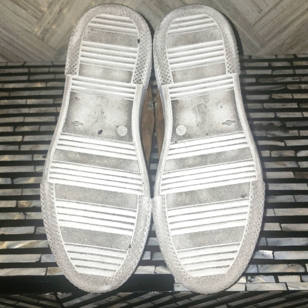 P448 Brown and White Platform Sneakers - Picture 6 of 6